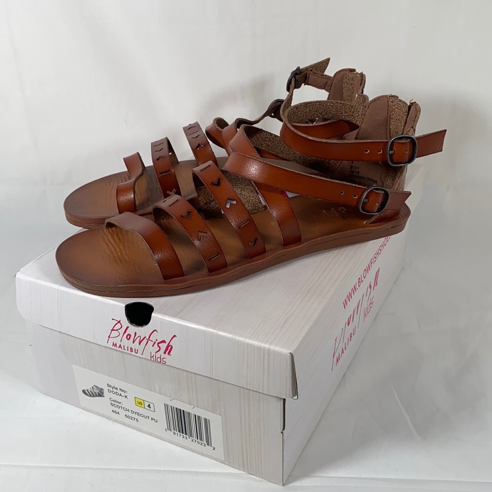 Blowfish Doda-K Girls Youth Sandal, Brown, Size 4